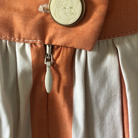 SOLD Maison Kitsune Striped Skater Skirt Size 36 - Picture 6 of 8